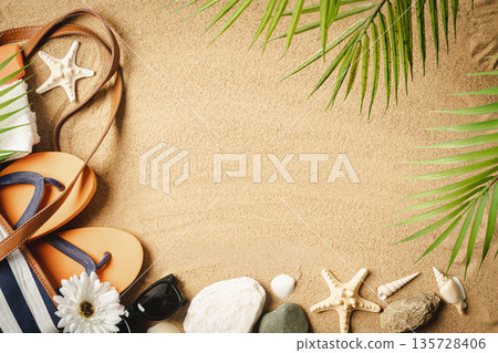 Woman's beach accessories Woman's beach accessories 135728406