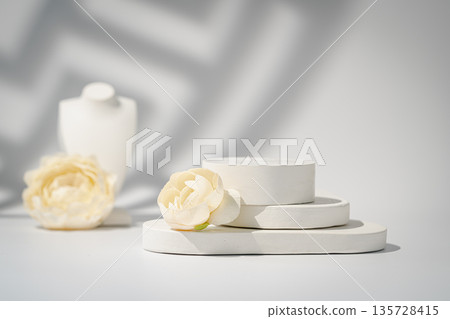 Geometric empty podium 135728415