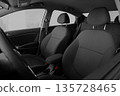 Interior of car. Car seats for driver and passenger.  135728465