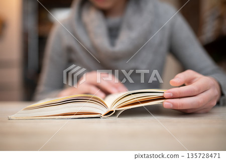 A girl who reads 135728471