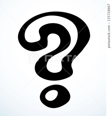 Question mark. Vector drawing icon 135728667