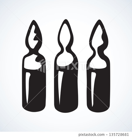 Ampoule. Vector drawing Ampoule. Vector drawing 135728681