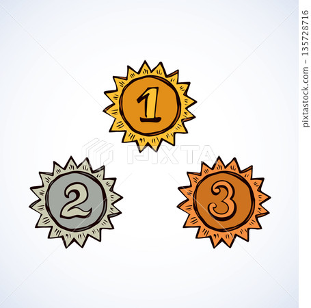 Medal. Vector drawing 135728716