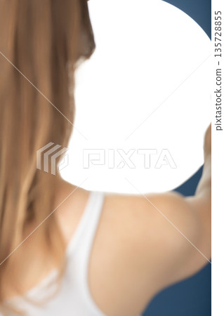 Womans abstract portrait double exposing ethereal concept Womans abstract portrait double exposing ethereal concept 135728855