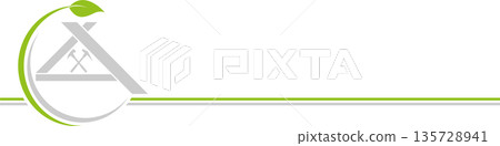 Roof, tools, roofer, carpenter, background 135728941