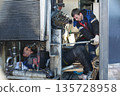 Repair of a diesel generator converted to gas. 135728958