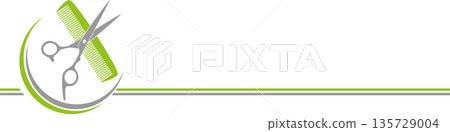 Scissors, comb, hairdresser, background, lifestyle design 135729004