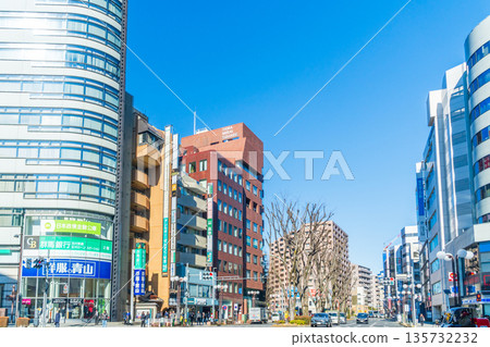 Tokyo cityscape: Tachikawa Station North Exit 135732232