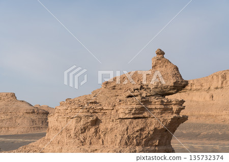 Dunhuang Yardang National Geological Park Column Yardang 135732374