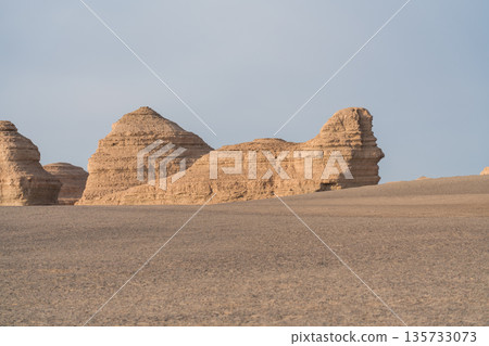 Dunhuang Yardang National Geopark Yadan Sphinx 135733073