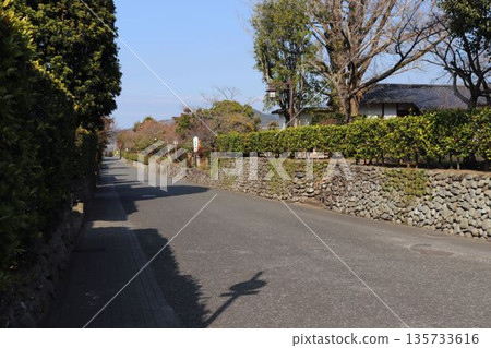 Samurai residence group at the foot of the floodplain Samurai residence group at the foot of the floodplain 135733616