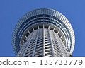 A Sky Tree shining in the blue sky 135733779