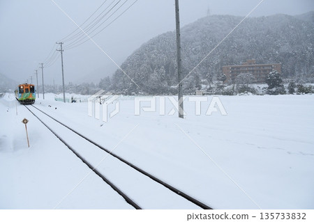 Tarumi Railway in the snow 135733832