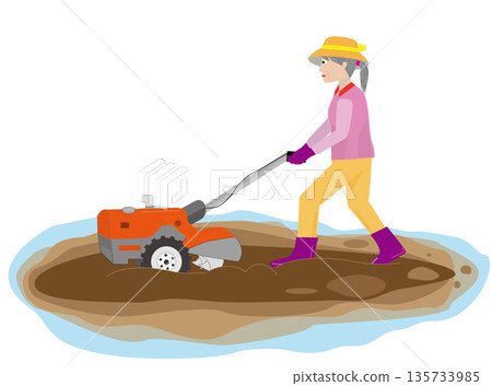 農場工作插畫資料。 135733985