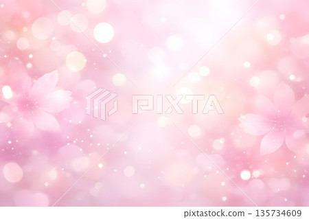 春日櫻花與柔和色調抽象背景素材 春日櫻花與柔和色調抽象背景素材 135734609
