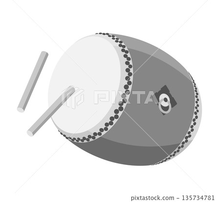 日本鼓圖標 135734781