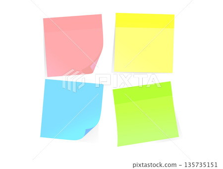 Vector sticky notes stock illustration Vector sticky notes stock illustration 135735151