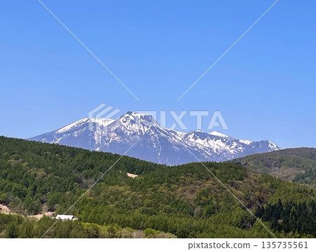 Myoko-Togakushi mountain range in early summer 135735561