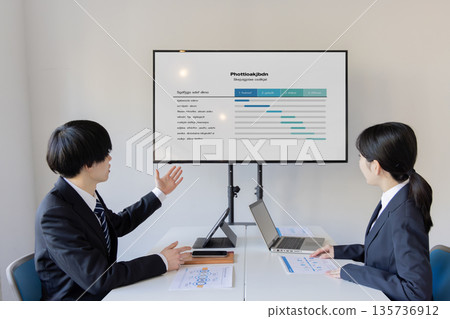 Business people having a meeting in a conference room Business people having a meeting in a conference room 135736912
