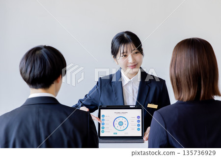 Business woman to open Business woman to open 135736929