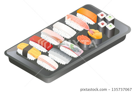 supermarket pack sushi supermarket pack sushi 135737067