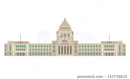國會議事堂正面圖 135738629