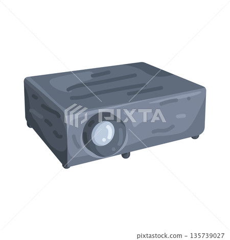 Illustration of projector  135739027