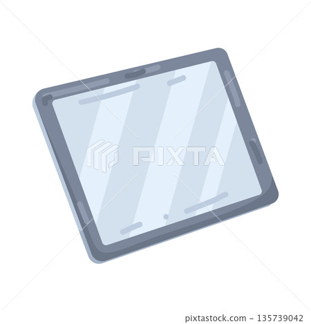 Illustration of tablet Illustration of tablet 135739042