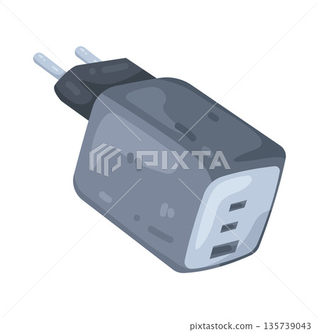 Illustration of power adapter Illustration of power adapter 135739043