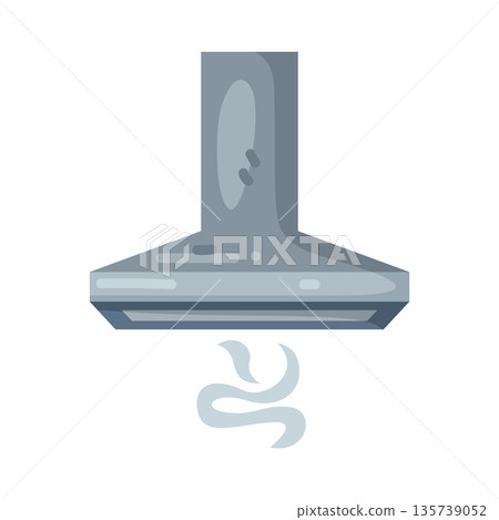 Illustration of kitchen hood Illustration of kitchen hood 135739052