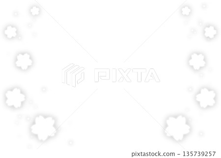灰色發光櫻花和光粒子背景 灰色發光櫻花和光粒子背景 135739257