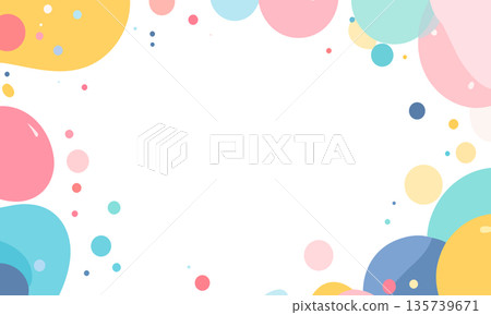 Background [Cute colorful polka dots] 135739671