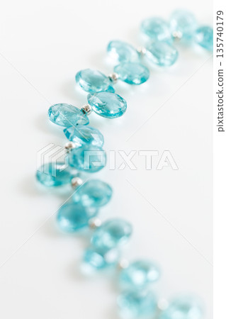 Apatite teardrop-shaped blue natural stone beads Apatite teardrop-shaped blue natural stone beads 135740179