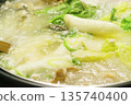 Steaming hot pot in winter - home-style warm Japanese cuisine 135740400