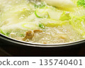 Steaming hot pot in winter - home-style warm Japanese cuisine 135740401