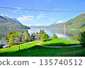 Hardanger Bridge, a suspension bridge over the Hardangerfjord 135740512