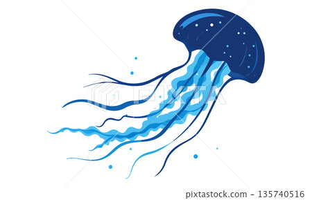 Floating jellyfish 135740516