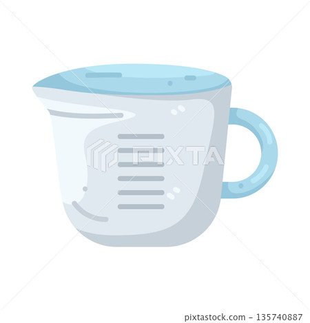 Illustration of measuring cup 135740887