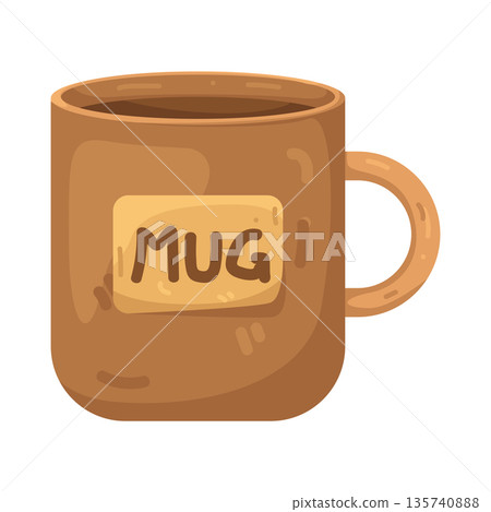 Illustration of mug Illustration of mug 135740888