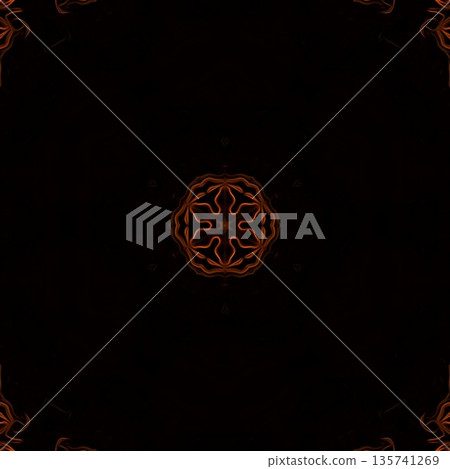 This design features an expressive flame pattern motif with flowing, fire-inspired forms that create a sense of movement and energy. The ornamentation blends dynamic curves with abstract styling 135741269