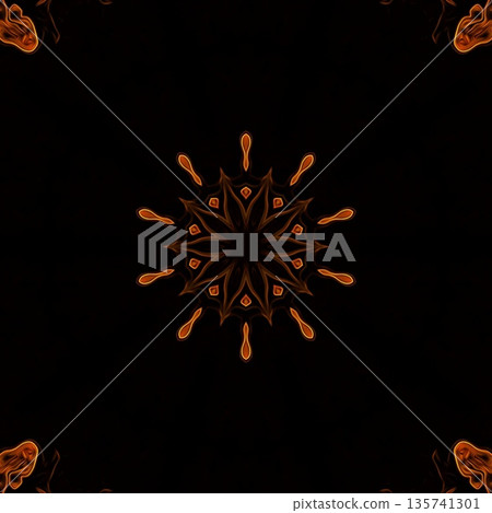 This design features an expressive flame pattern motif with flowing, fire-inspired forms that create a sense of movement and energy. The ornamentation blends dynamic curves with abstract styling This design features an expressive flame pattern motif with flowing, fire-inspired forms that create a sense of movement and energy. The ornamentation blends dynamic curves with abstract styling 135741301
