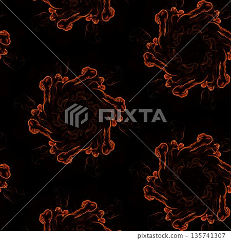 This design features an expressive flame pattern motif with flowing, fire-inspired forms that create a sense of movement and energy. The ornamentation blends dynamic curves with abstract styling This design features an expressive flame pattern motif with flowing, fire-inspired forms that create a sense of movement and energy. The ornamentation blends dynamic curves with abstract styling 135741307