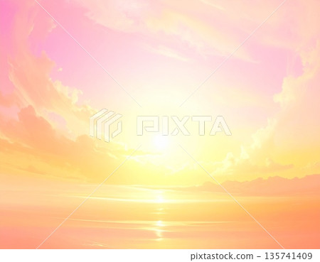 溫暖的光線和柔和的色彩營造出抽象背景。 135741409