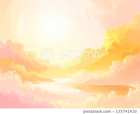 溫暖的光線和柔和的色彩營造出抽象背景。 溫暖的光線和柔和的色彩營造出抽象背景。 135741410