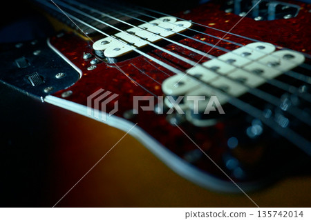 Rock and jazz! A well-used electric guitar Rock and jazz! A well-used electric guitar 135742014