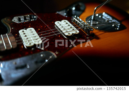 Rock and jazz! A well-used electric guitar Rock and jazz! A well-used electric guitar 135742015