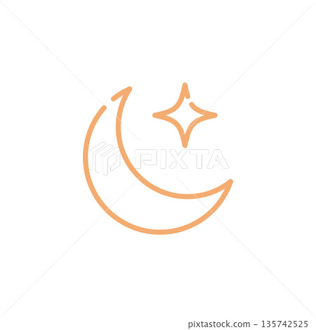 Text ramadan kareem moon and star 135742525