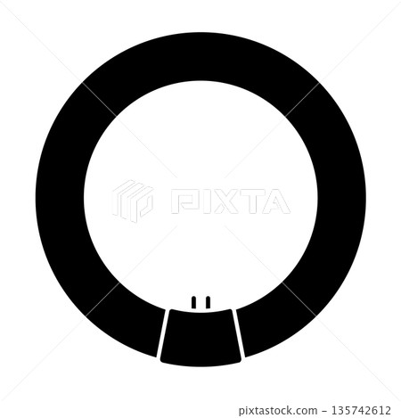 fluorescent light icon 135742612