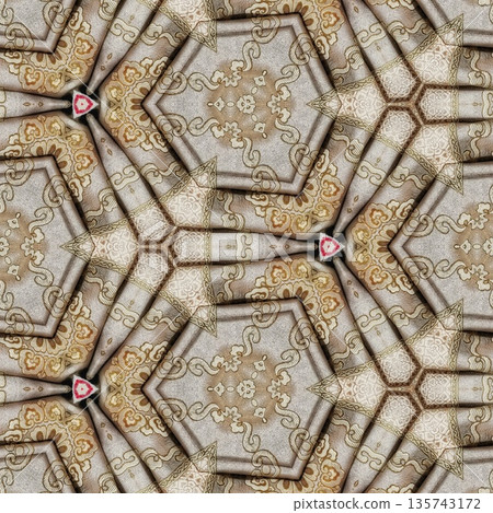 Mixed embroidery style design that combines traditional needlework from India, Pakistan, Turkey, Iran, and Africa, blending intricate stitches and cultural motifs into a unified textile design Mixed embroidery style design that combines traditional needlework from India, Pakistan, Turkey, Iran, and Africa, blending intricate stitches and cultural motifs into a unified textile design 135743172