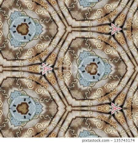 Mixed embroidery style design that combines traditional needlework from India, Pakistan, Turkey, Iran, and Africa, blending intricate stitches and cultural motifs into a unified textile design Mixed embroidery style design that combines traditional needlework from India, Pakistan, Turkey, Iran, and Africa, blending intricate stitches and cultural motifs into a unified textile design 135743174